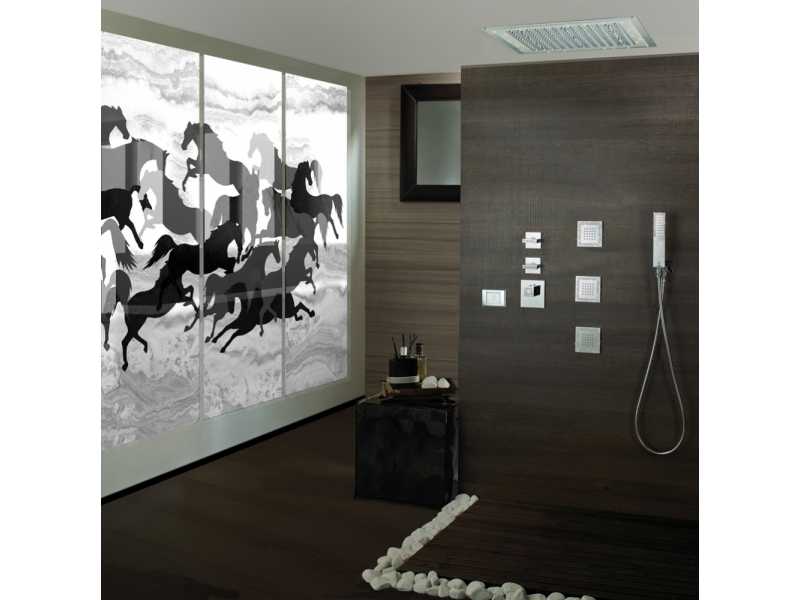 Купить Душевой гарнитур Bossini Flat One C13011C.073, черный матовый