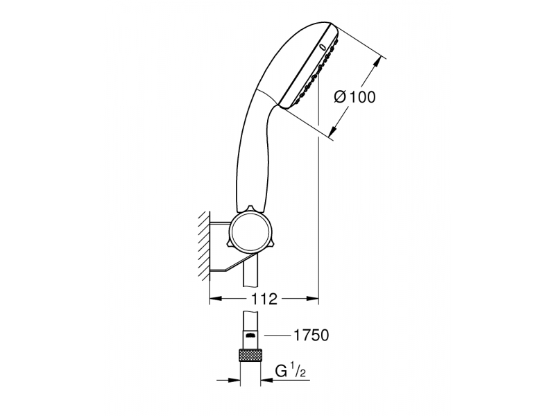 Купить Душевой гарнитур Grohe Tempesta New II 2760110E (2760100E)