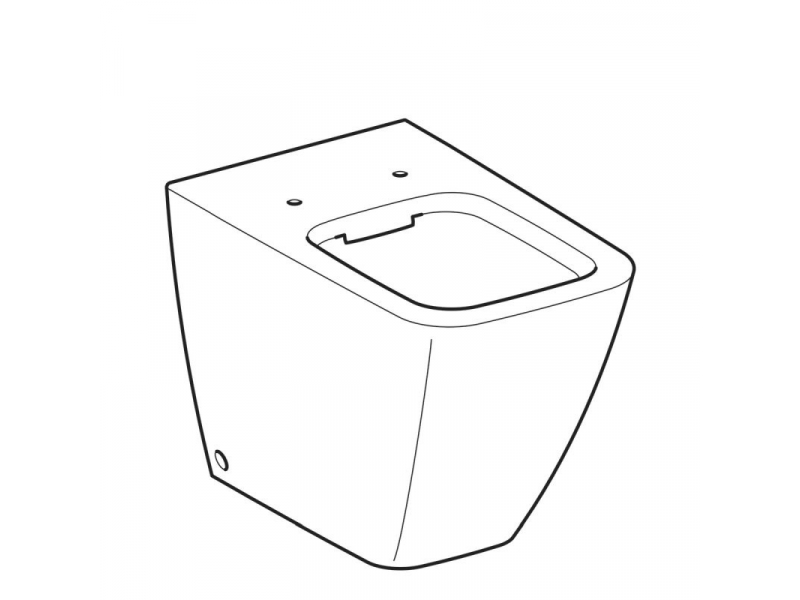 Купить Приставной унитаз Geberit IT! 211910000, безободковый 35x56x40