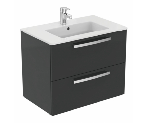 Тумба под раковину Ideal Standard Tempo 70 см, подвесная, серый глянцевый, E0537TI