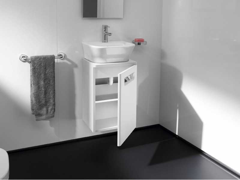 Купить Тумба Roca Gap 45 под раковину, ZRU9302735, цвет белый матовый