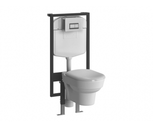 Комплект 4 в 1: Инсталляция + унитаз Vitra FORM 9812B003-7203 с сиденьем микролифт