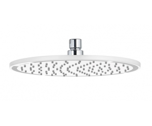 Верхний душ Kludi A-Qa 6434091-00, 40х40 см круглый, плоский 8 мм, 1 режим струи, без держателя, цвет белый