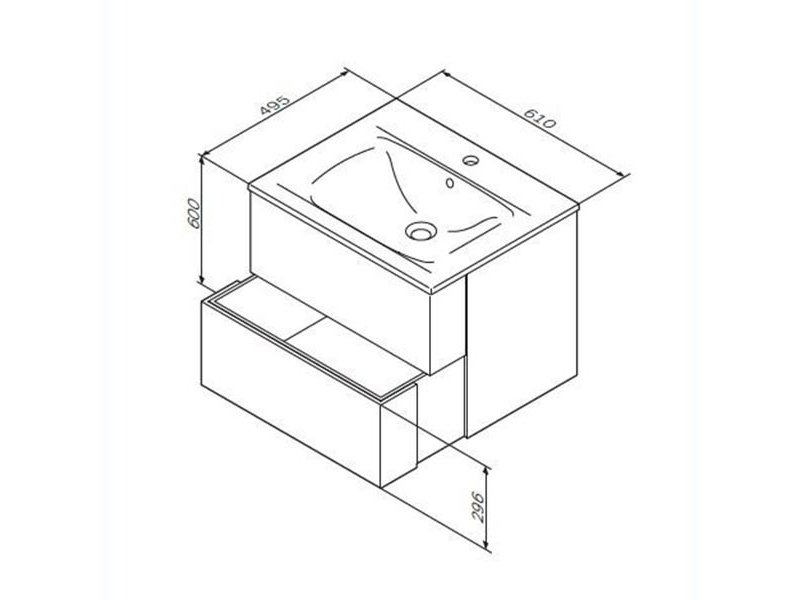 Купить Тумба под раковину AM.PM Spirit 2.0 M70AFHX0602WG, 60 см