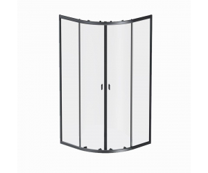 Душевой уголок Am.Pm X-Joy Twin Slide W88G-205-090BT, 90 x 90 см, профиль черный матовый, стекло прозрачное, без поддона