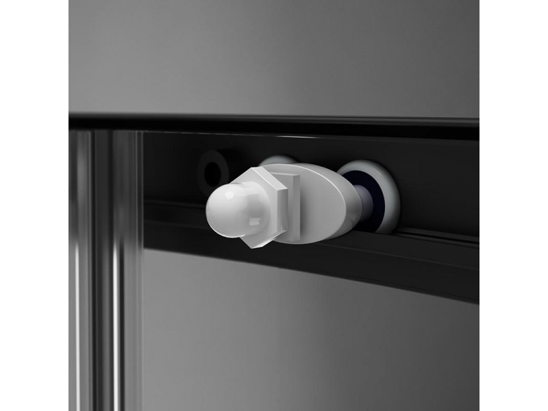 Купить Душевой уголок Am.Pm X-Joy Twin Slide W88G-205-090BT, 90 x 90 см, профиль черный матовый, стекло прозрачное, без поддона