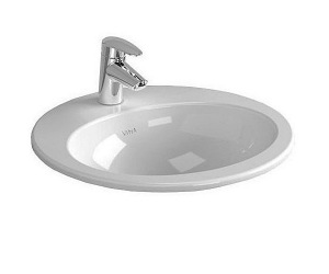 Раковина Vitra S 20 5466B003-0001, 42.5 x 42.5 см, встраиваемая сверху
