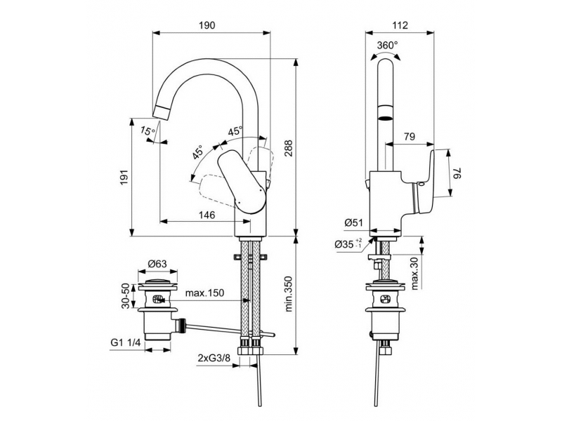 Купить Смеситель Ideal Standard Ceraflex для раковины, хром, B1716AA
