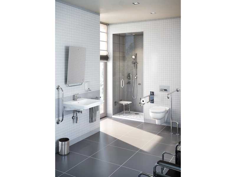 Купить Подвесной унитаз Vitra Conforma 5810B003-6234, безободковый, с сиденьем для людей с ограниченными возможностями
