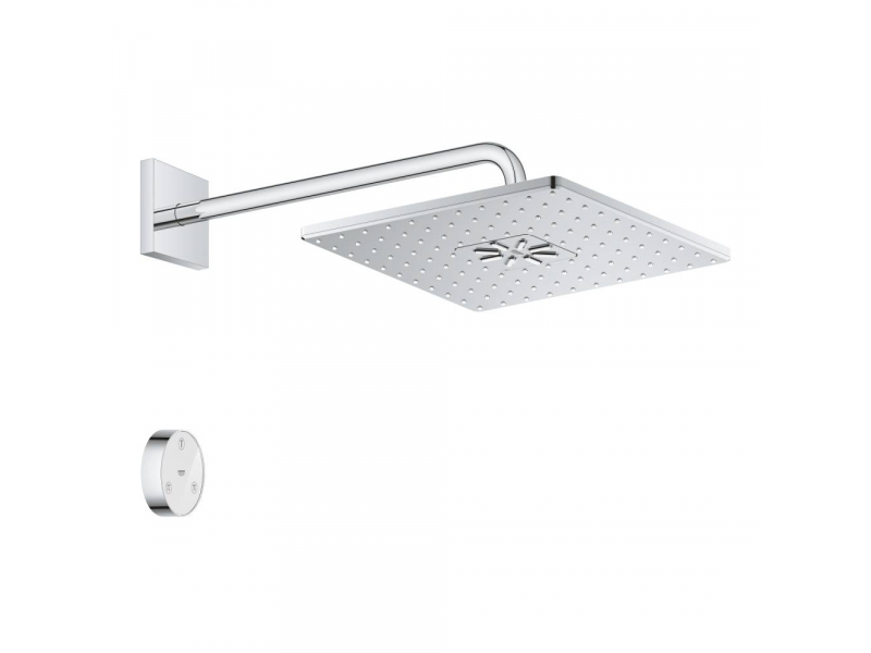 Купить Верхний душ Grohe Rainshower 310 SmartConnect 26642000, 31 x 31 x 6.6 см, 2 режима струи, с держателем, хром
