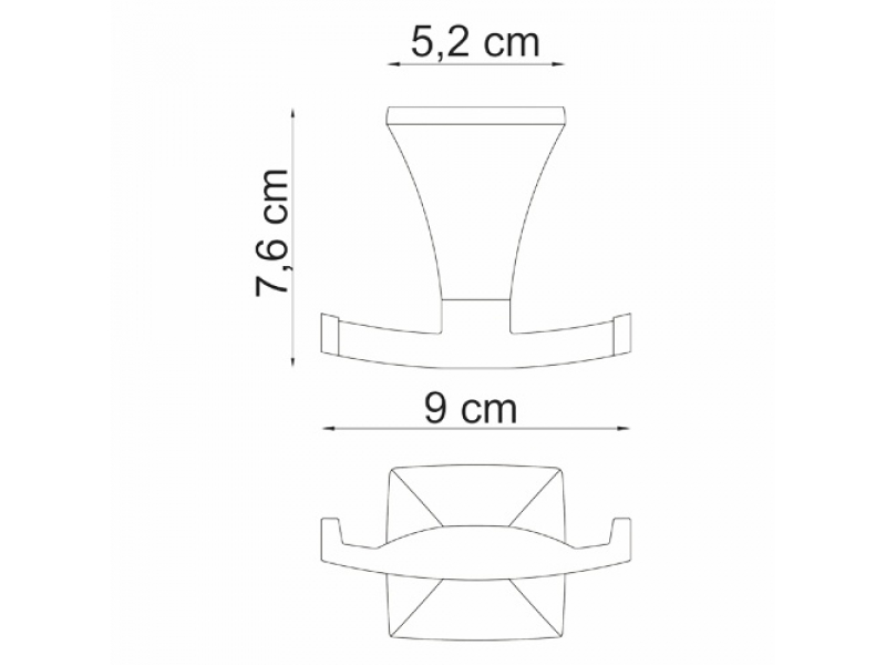 Купить Крючок WasserKRAFT Wern 2523D, двойной