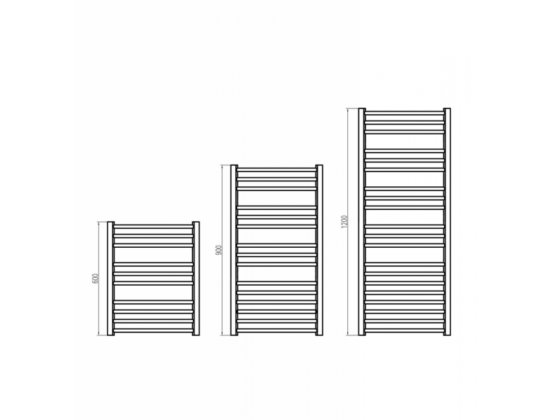Купить Полотенцесушитель электрический Grota Calma 48 x 120 см, ширина 48 см, высота 120 см, полированный