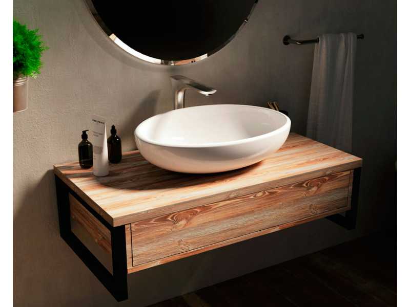 Купить Тумба 1Marka Grunge Loft 100П, дуб намибия, У85847