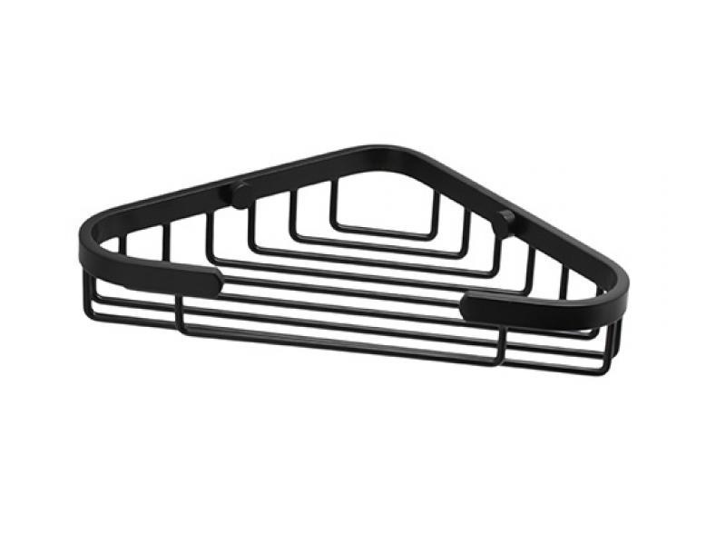 Купить Полка металлическая угловая WasserKRAFT 733BLACK, цвет - черный