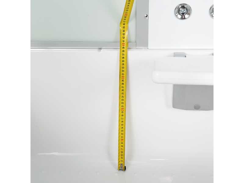 Купить Душевая кабина Deto Em EM4516 LED гм 160 x 85 см, с крышей, с Led подсветкой, с гидромассажем