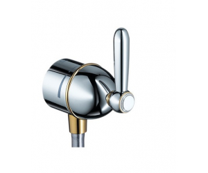 Шланговое подсоединение Axor Carlton 17882090, хром с золотом