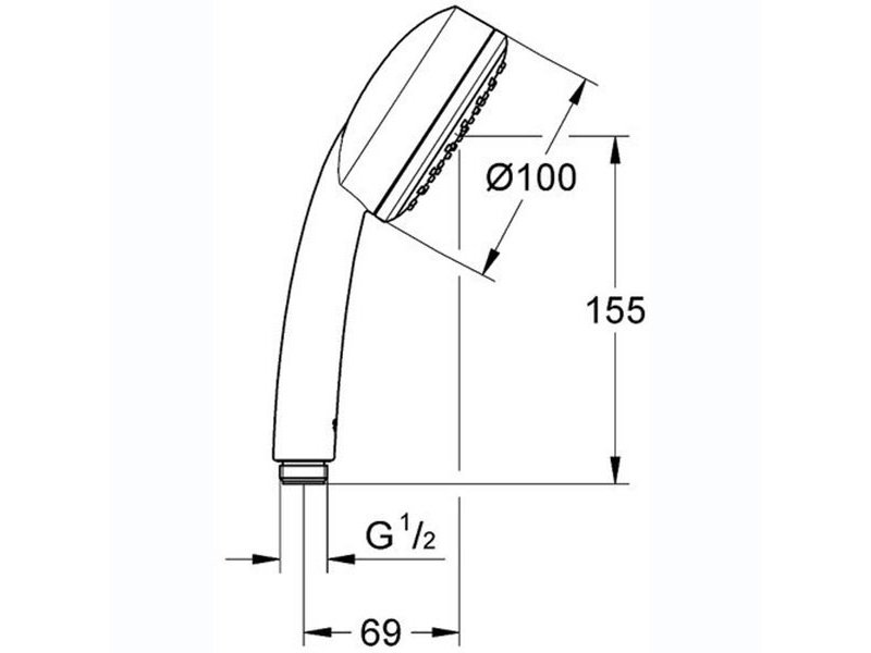 Купить Ручной душ Grohe New Tempesta Cosmopolitan 100, 26082002