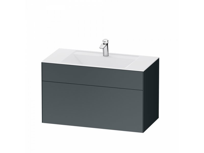 Купить Тумба под раковину Am.Pm Inspire 2.0 M50AFHX1003GM подвесная 100 см, 3 ящика, цвет графит, матовый
