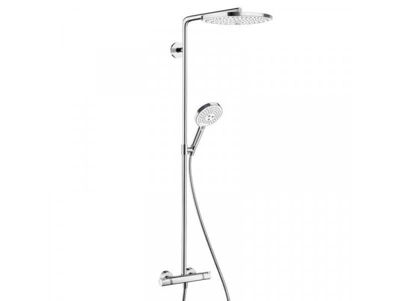Купить Душевая система Hansgrohe Raindance Select S Showerpipe 300 2Jet 27133400, белый/хром