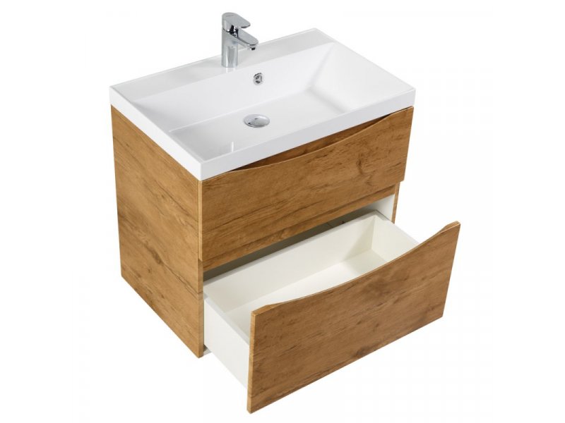 Купить Тумба под раковину BelBagno Marino 70 см, Rovere Nature - натуральный дуб, MARINO-H60-700-2C-SO-RN-P