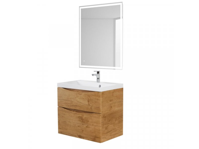 Купить Тумба под раковину BelBagno Marino 70 см, Rovere Nature - натуральный дуб, MARINO-H60-700-2C-SO-RN-P