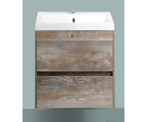 Тумба под раковину Art&Max Family-400-2C-SO-PE, 40 x 35 x 50 см подвесная, бежевый многоцветный