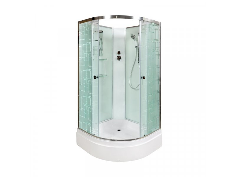 Купить Душевая кабина Deto Em EM2710 N 100 x 100 см, без крыши, стандартная