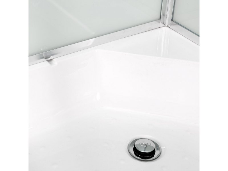 Купить Душевая кабина Deto D D271S LED 100 x 100 см, с крышей и LED подсветкой