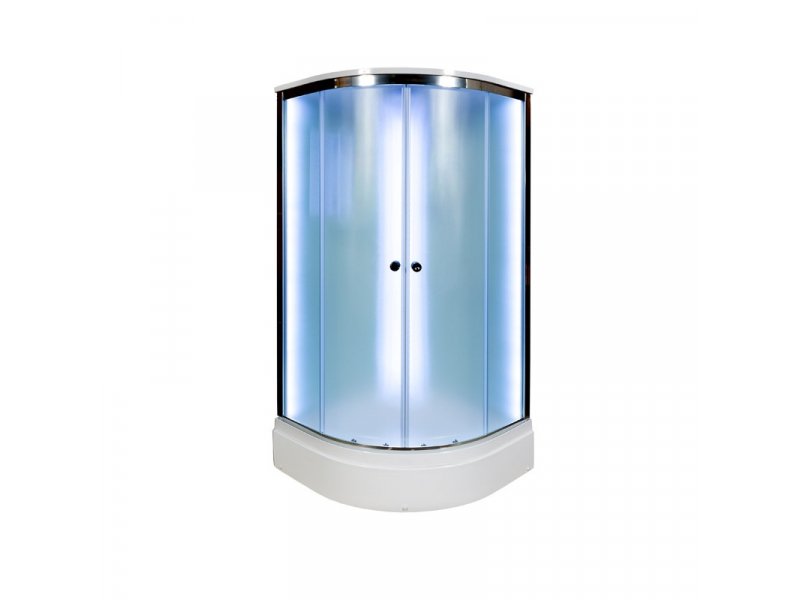 Купить Душевая кабина Deto D D271S LED 100 x 100 см, с крышей и LED подсветкой