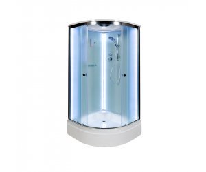 Душевая кабина Deto D D271S LED 100 x 100 см, с крышей и LED подсветкой