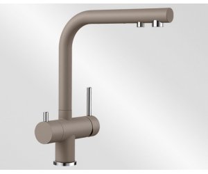 Кухонный смеситель Blanco Fontas II Silgranit 525145 под фильтр питьевой воды, серый беж