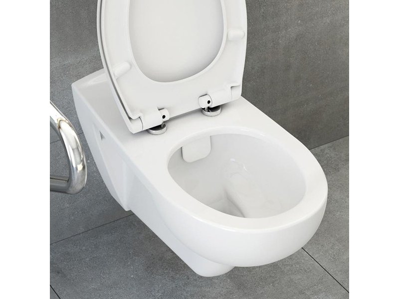 Купить Подвесной унитаз Vitra Conforma Special Needs 5810B003-0075 безободковый, для людей с ограниченными возможностями
