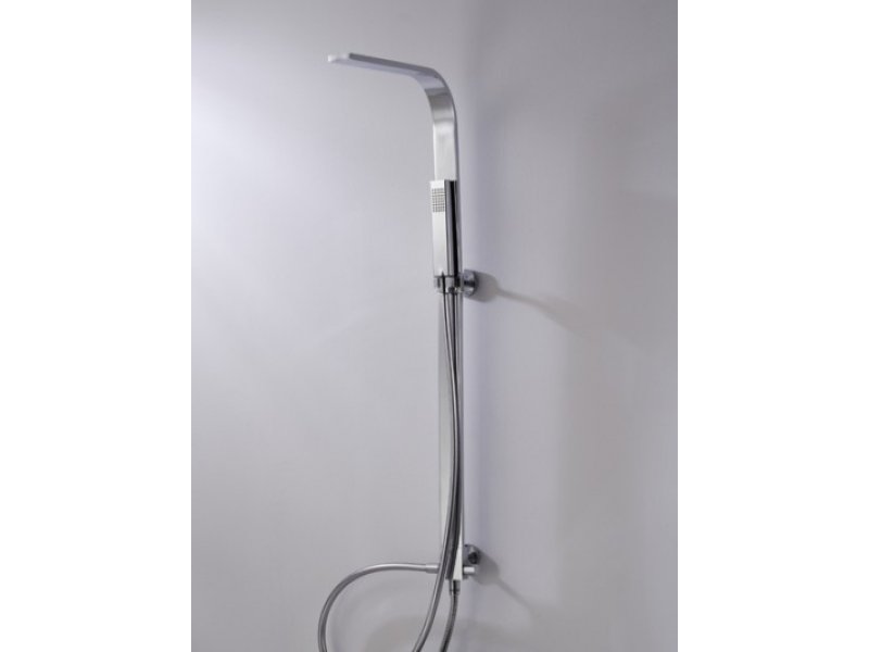 Купить Душевая колонна Bravat Arc D224C-ENG без смесителя для ванны, верхний душ, хром