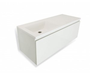 Тумба с раковиной Эстет Dallas Luxe ФР-00002274/ФР-00002275, 1 ящик, 130 х 48,2 см