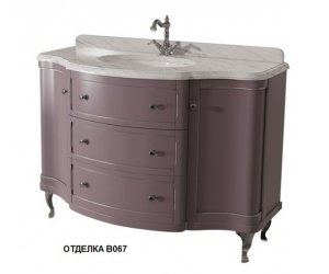 Тумба под раковину Caprigo Imperio 120 см с филёнками, 2 ящика, напольная, отделка B067, 11617-B067
