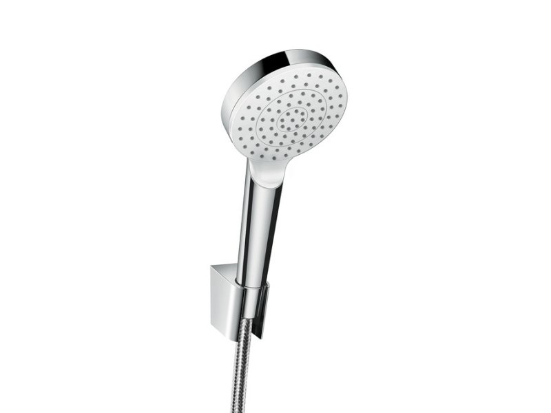 Купить Душевой гарнитур Hansgrohe Crometta 1jet EcoSmart 26569400, шланг 160 см, белый/хром