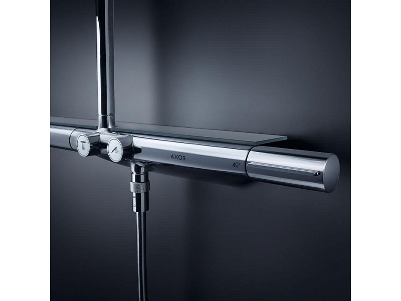 Купить Душевая система Axor Showerpipe 27984000, с термостатическим смесителем, хром