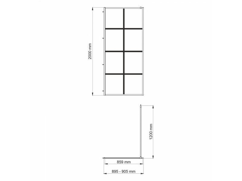 Купить Душевая перегородка WasserKraft Glan, 90 x 200 см, 66W39