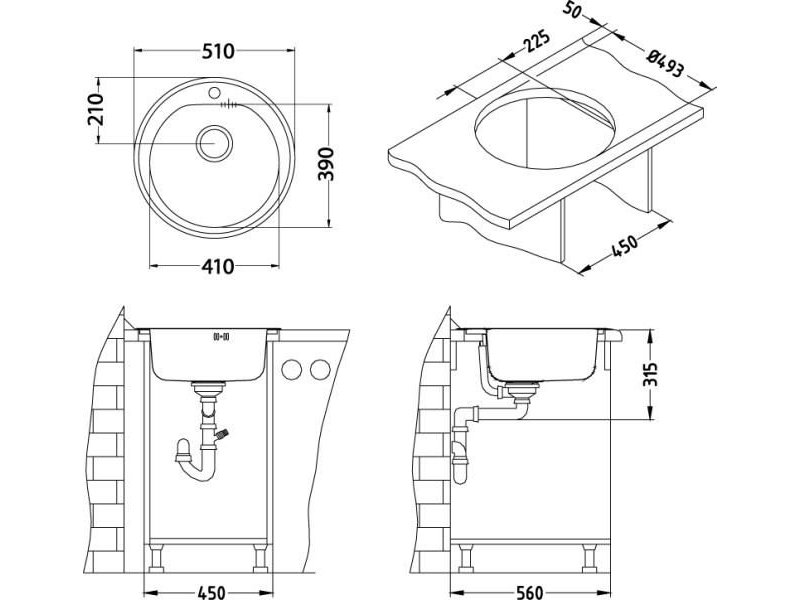Купить Мойка кухонная Alveus Monarch Form 30 1078583, антрацит