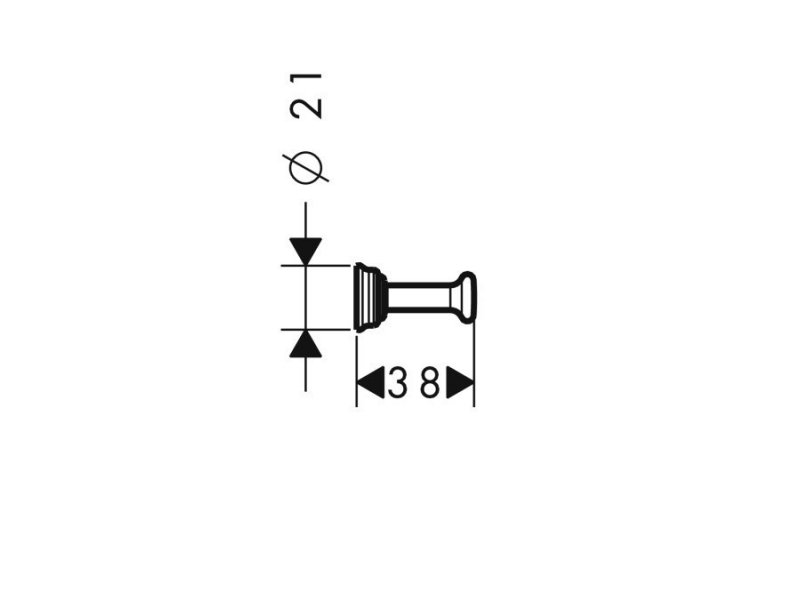 Купить Крючок Axor Montreux 42137820, шлифованный никель