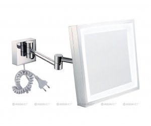Косметическое зеркало Aquanet Lvyi 1802D, с LED-подсветкой, хром (204511)