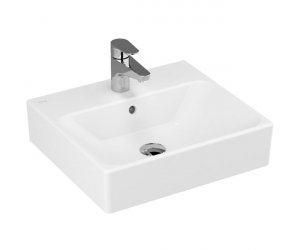 Раковина Vitra Nuovella 4077B003-0001 50 см, подвесная, 1 отверстие для смесителя, с переливом