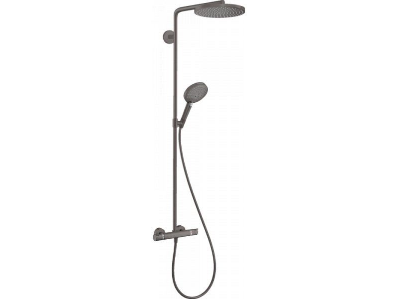 Купить Душевая система Hansgrohe Raindance Select S Showerpipe 240 1jet PowderRain 27633340, черный хром