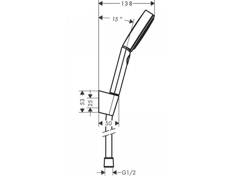Купить Душевой набор Hansgrohe Pulsify Select, 3 режима струи, черный матовый, 24302670