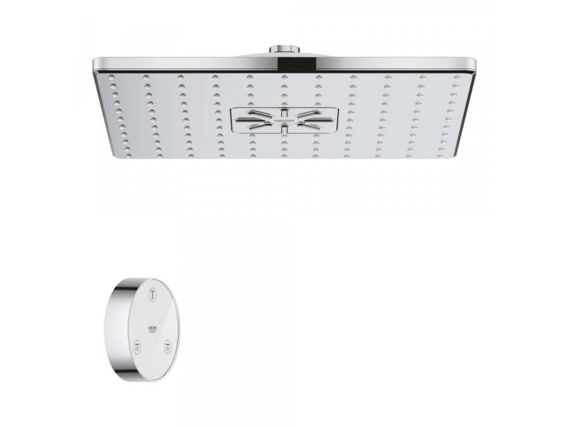 Купить Верхний душ Grohe Rainshower 310 SmartConnect 26643000 квадратный, 31х31 см, 2 режима струи, без держателя, хром