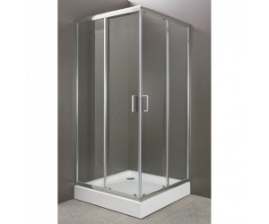 Душевой уголок BelBagno Uno UNO-A-2-90-Cr, 90 х 90 х 185 см, стекло прозрачное/матовое