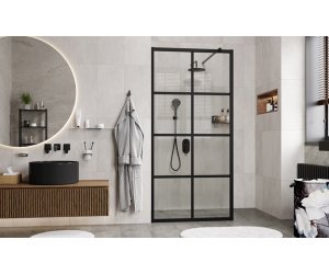 Душевая перегородка WasserKraft Glan, 100 x 200 см, 66W44