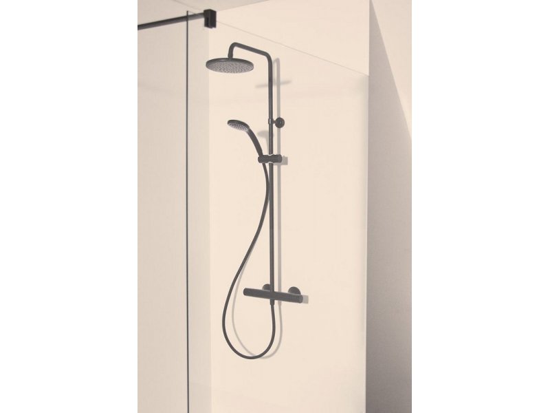 Купить Душевая система Ideal Standard Ceratherm T25 термостатическая, черный матовый, A7545XG