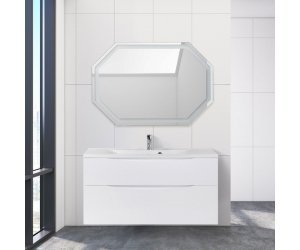Тумба под раковину BelBagno Marino 100 см, Bianco Lucido - белый глянец, MARINO-H60-1000-2C-SO-BL-P