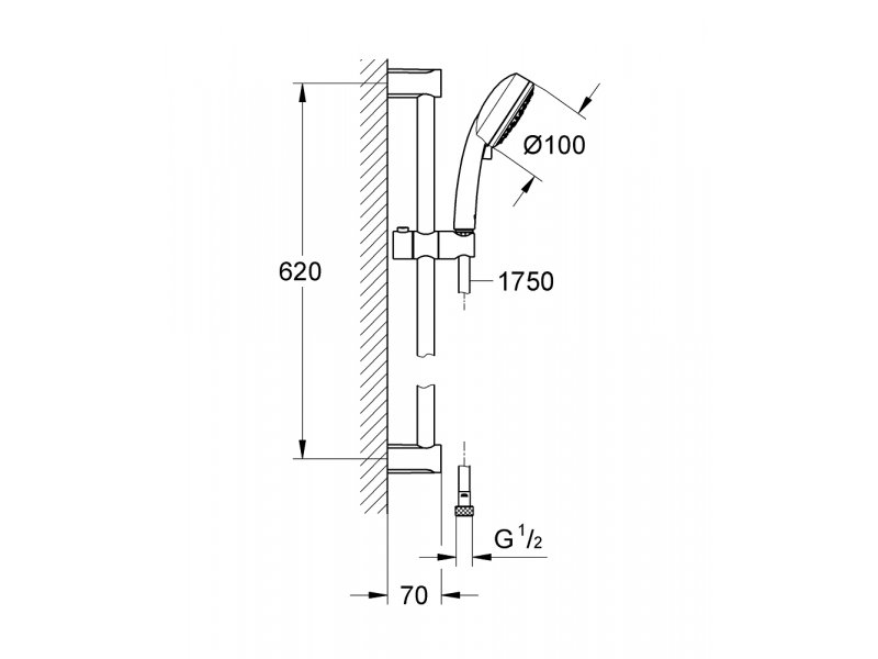Купить Душевой гарнитур Grohe New Tempesta Cosmopolitan 100 III 27579002 (27579001)